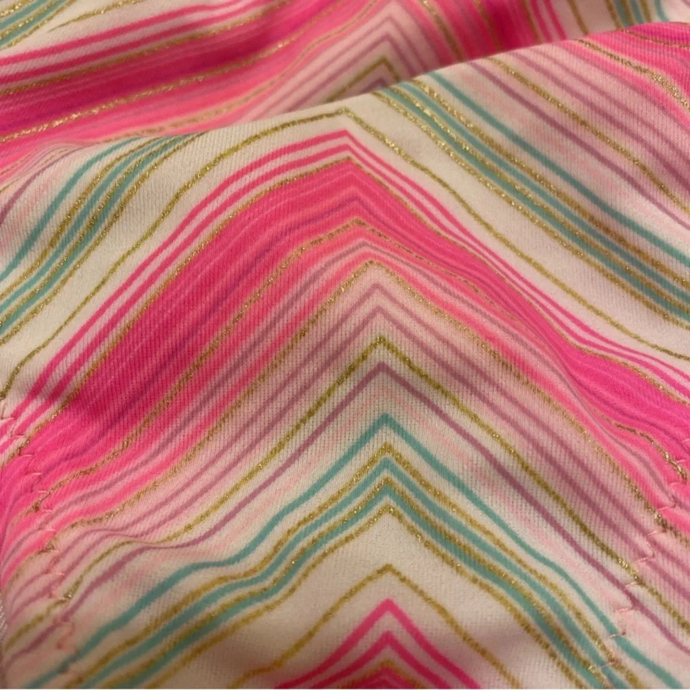 Victoria's Secret Pink and Green Chevron Bikini